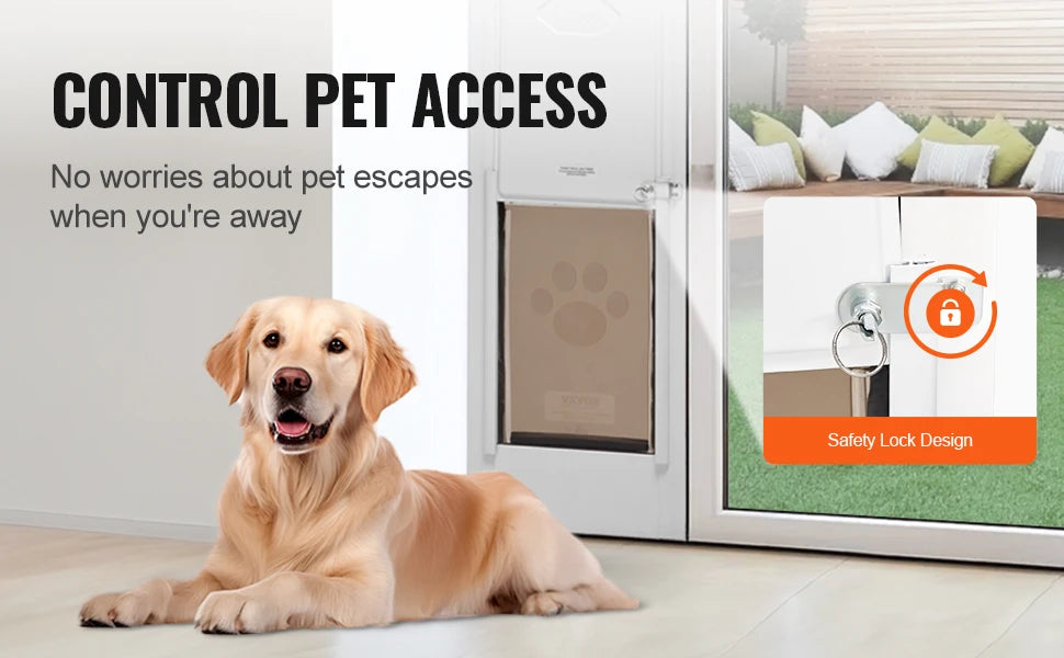 Dog Door Sliding Glass Door, Adjustable Heights