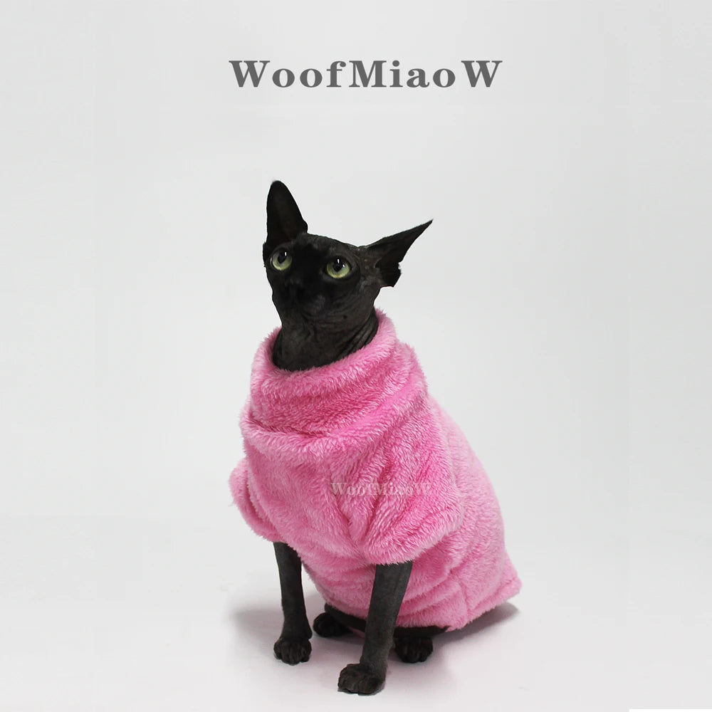 Pet Cat Sweater Home Fur for Devonshire Cats, Hairless Cats