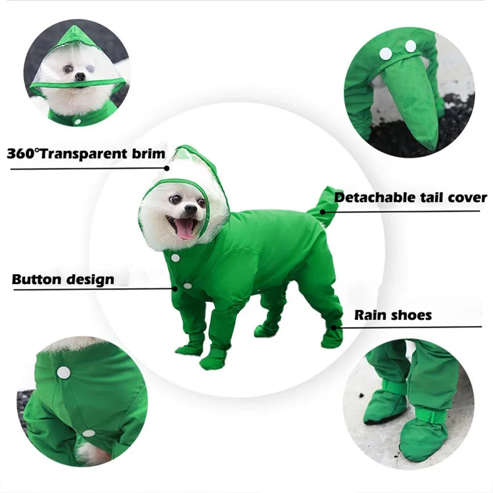 Dog Raincoat/ Rain Boots Shoes for Small Dogs