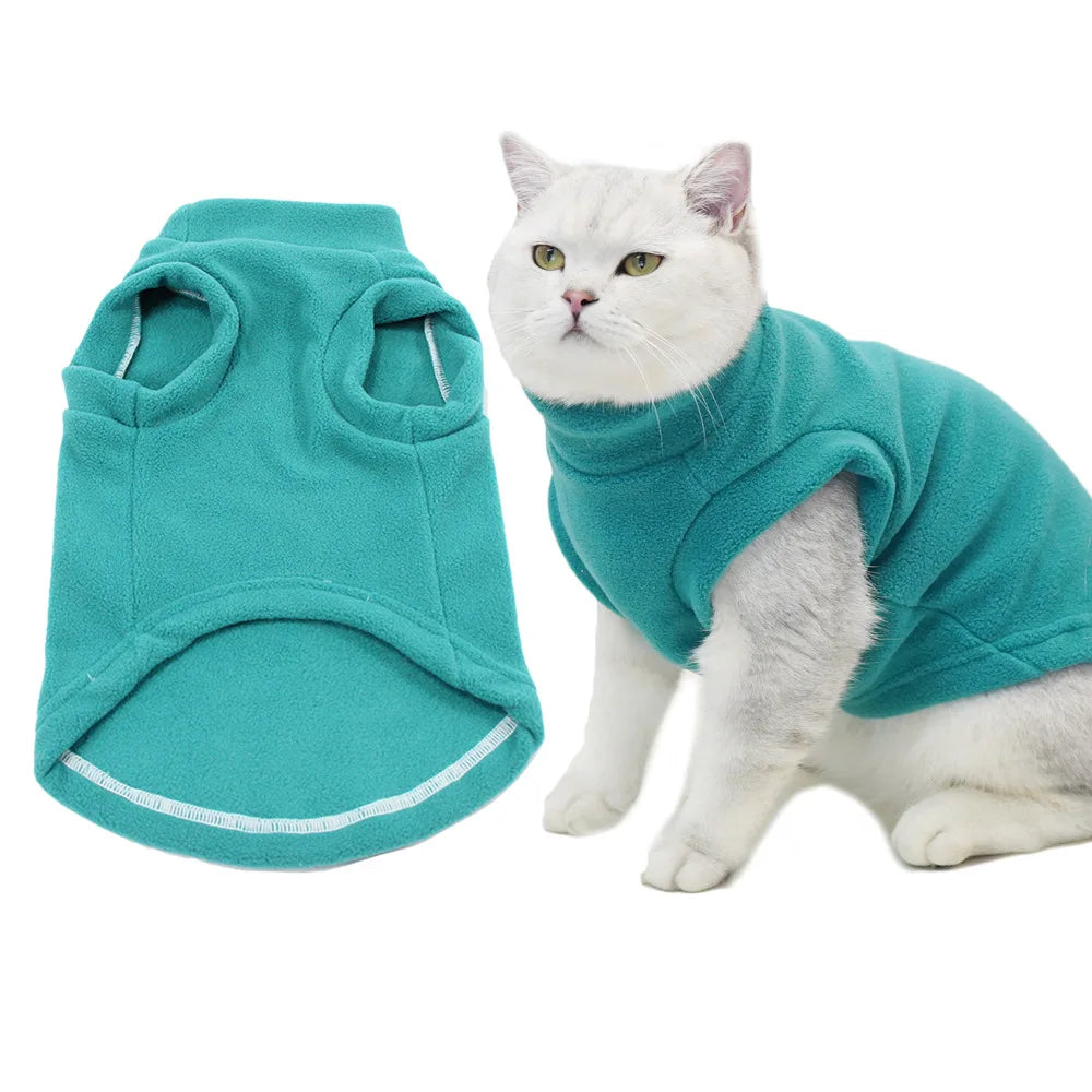 Spring/ Autumn Warm Fleece Cat/dog Jacket Vest