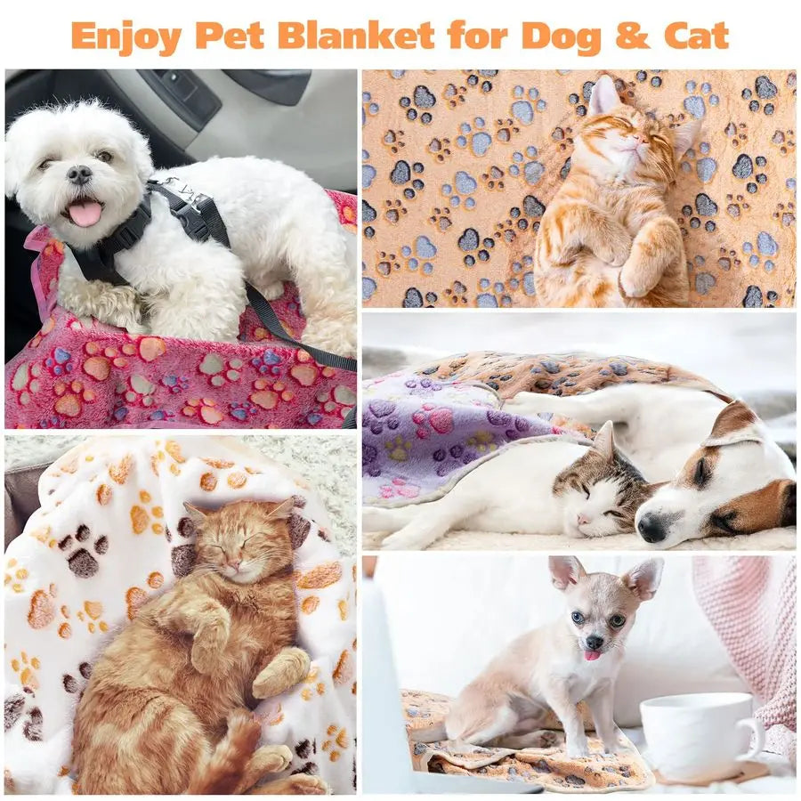 40 Pcs Blankets Soft Fluffy Fleece