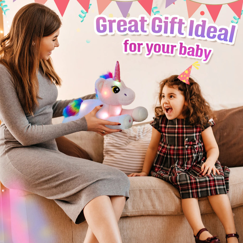 Glowing Unicorn Plush Toy For Kids