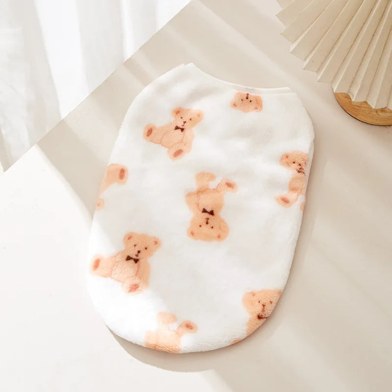 Soft Puppy Vest, Cute Paw Print