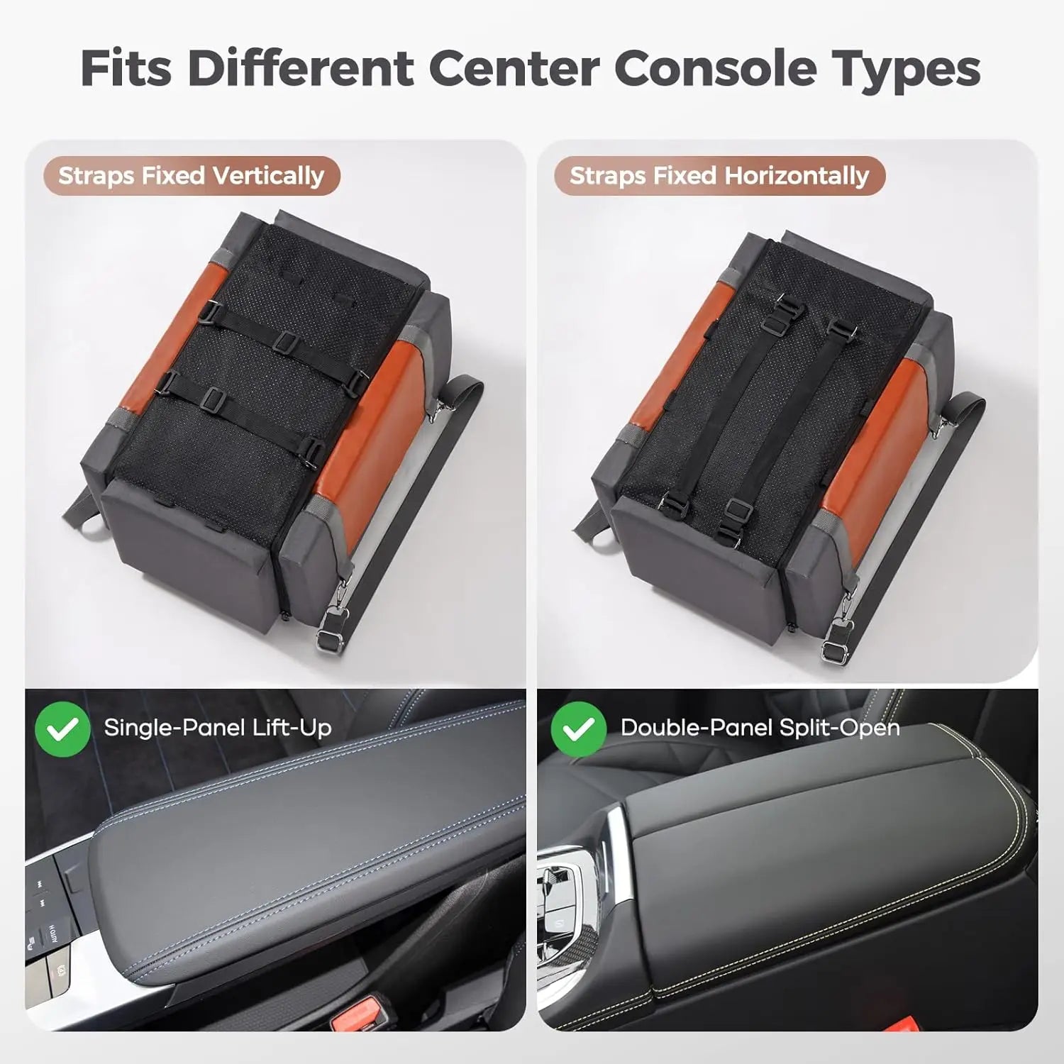 Center Console Dog/Cat Car Seat with Double Belts