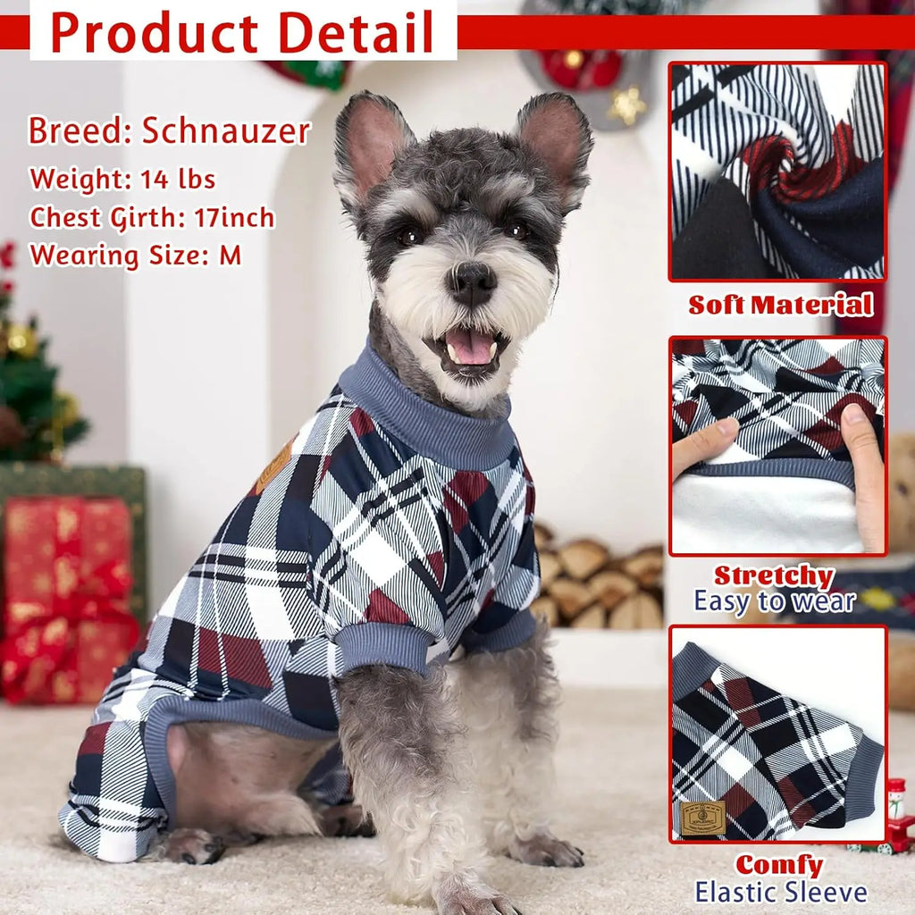 4 Pack Dog Pajamas for Small Dogs/Cats