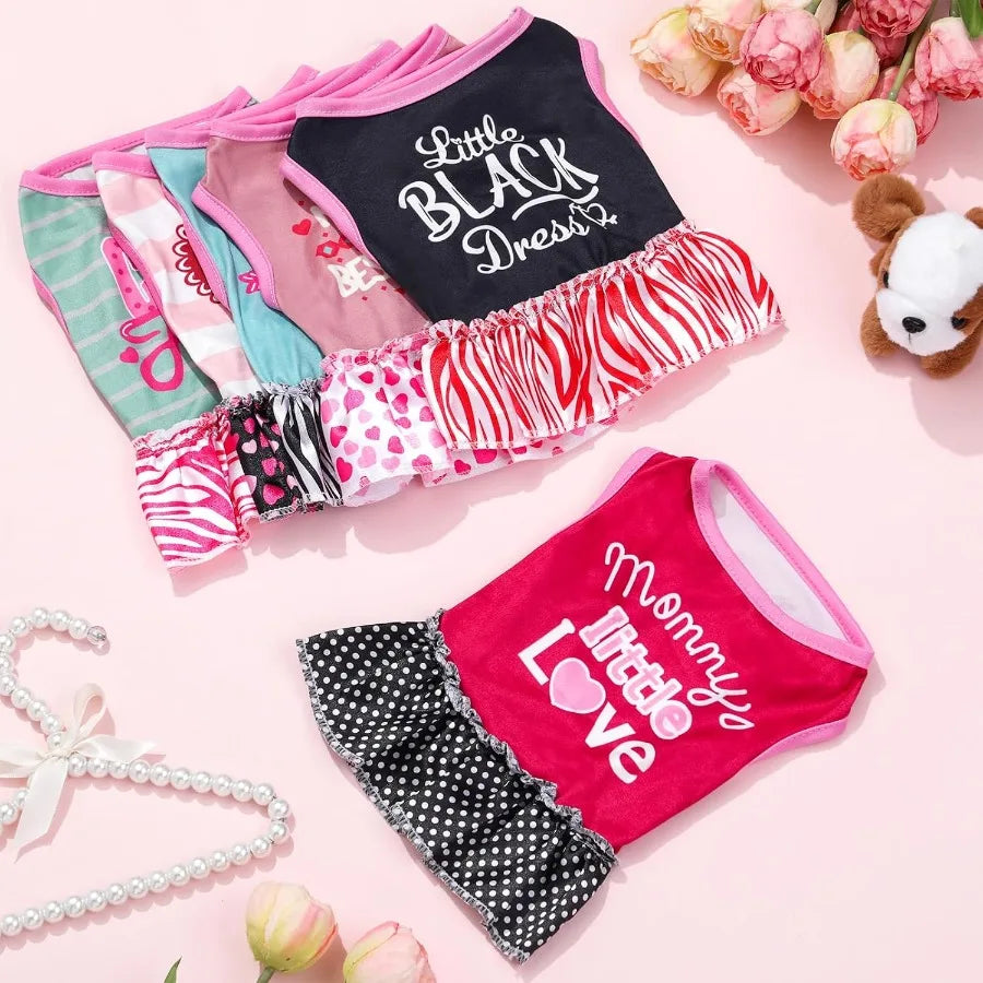 6 Pack Girl Dog/Cat Dress Shirts