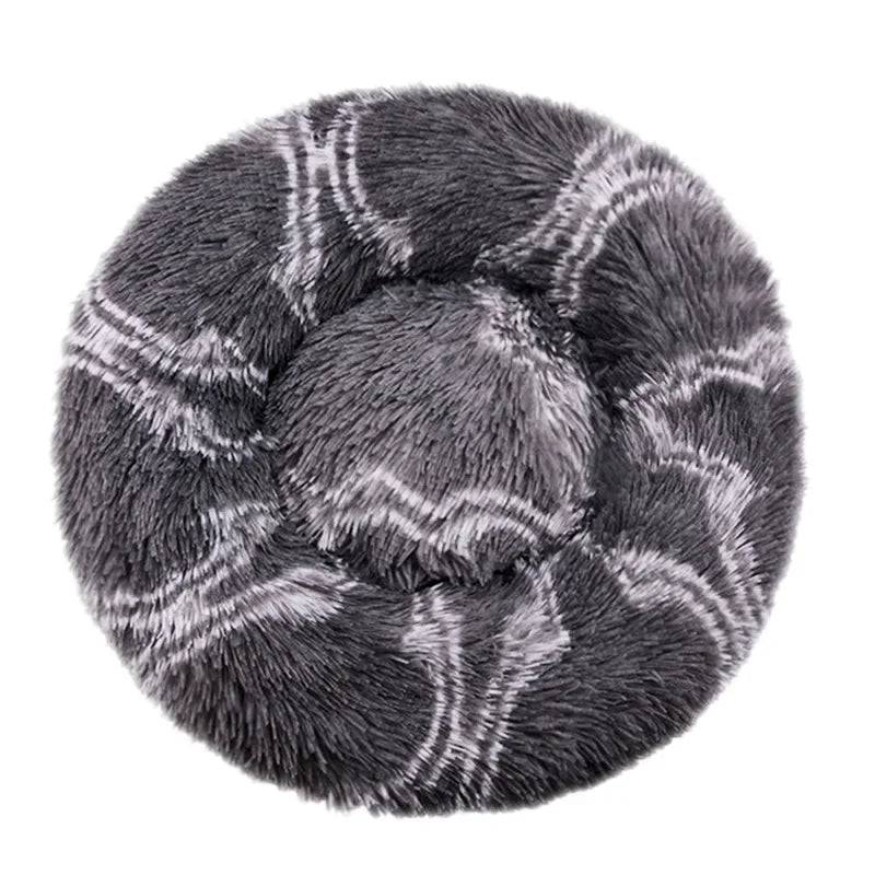 40-90cm 6 Sizes Round Plush Pet Bed