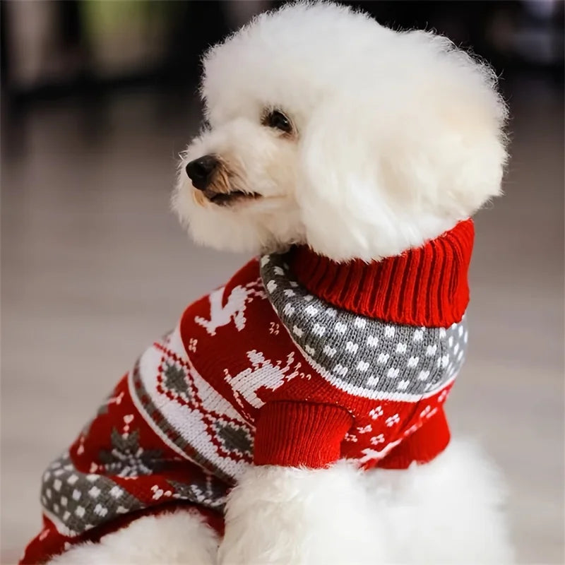 Christmas Style Wool Sweater for Dogs/Cats