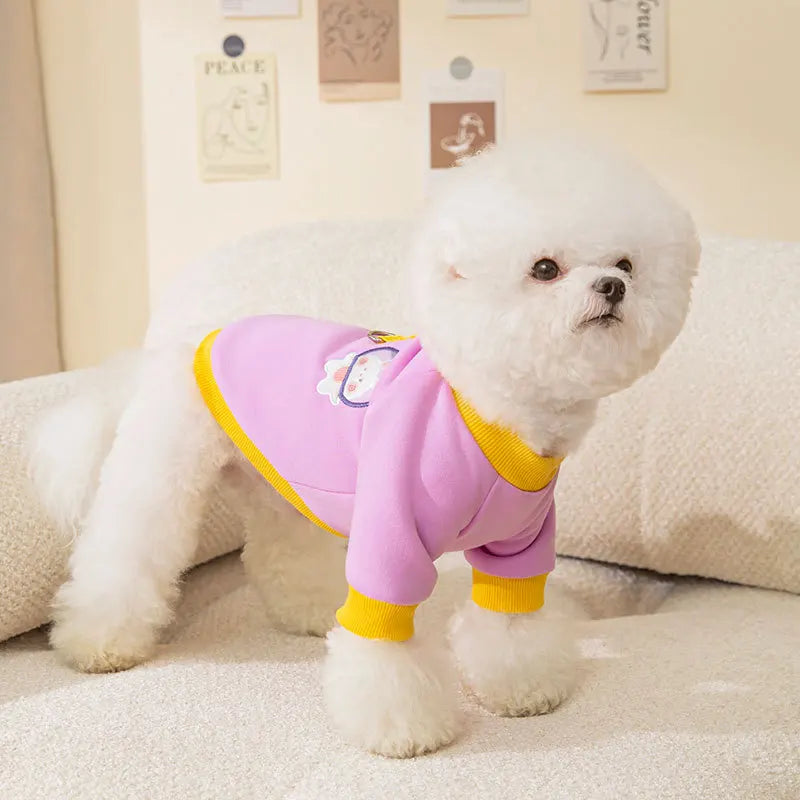 Winter Dog Clothes, Cute Cartoon Warm Hoodie