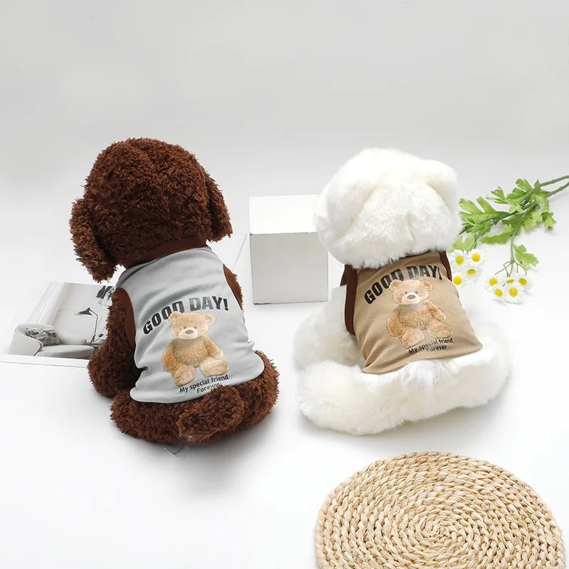 Cute Cotton Cartoon Bear Dog Costumes
