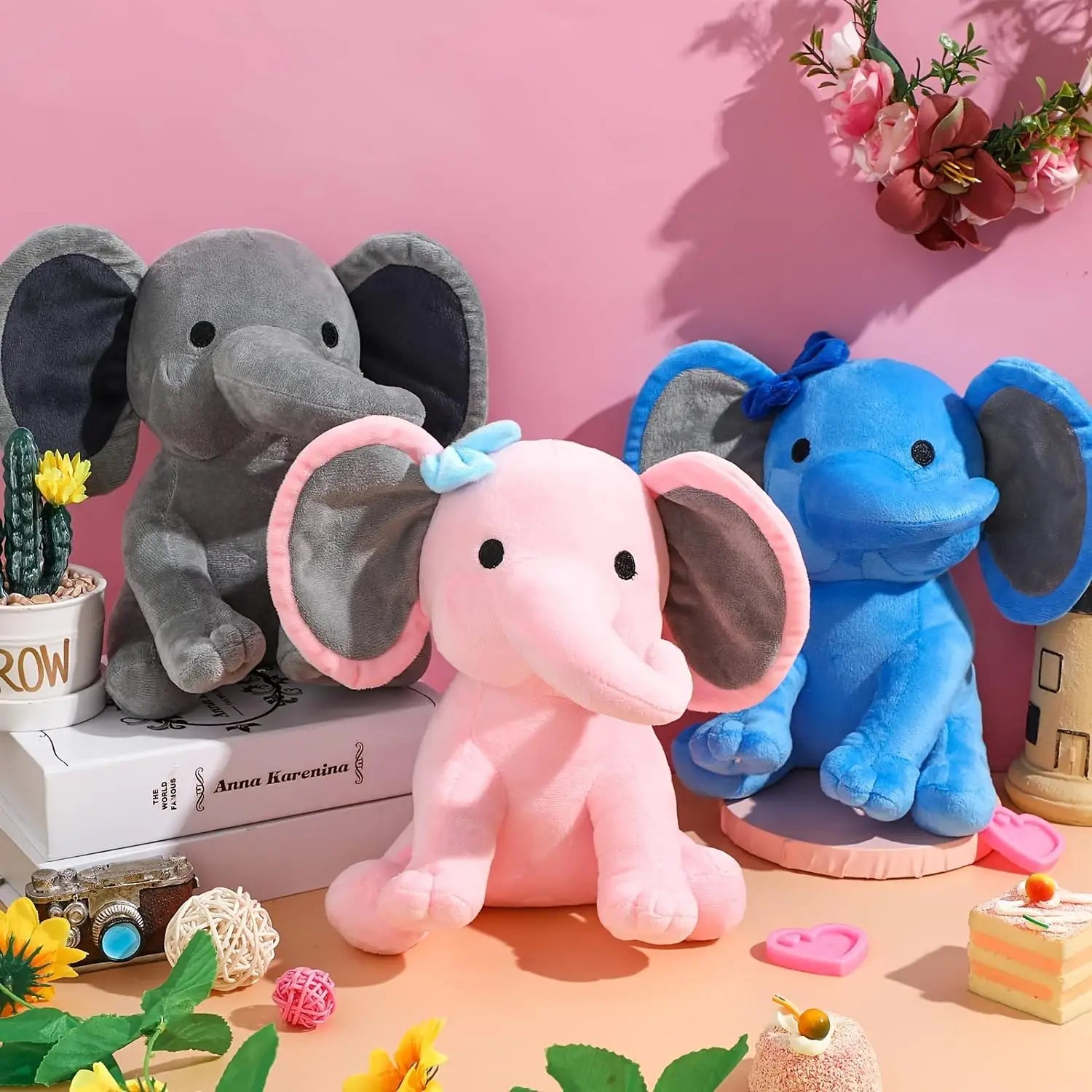 6 Pieces Cute Soft Elephant Stuffed Animals