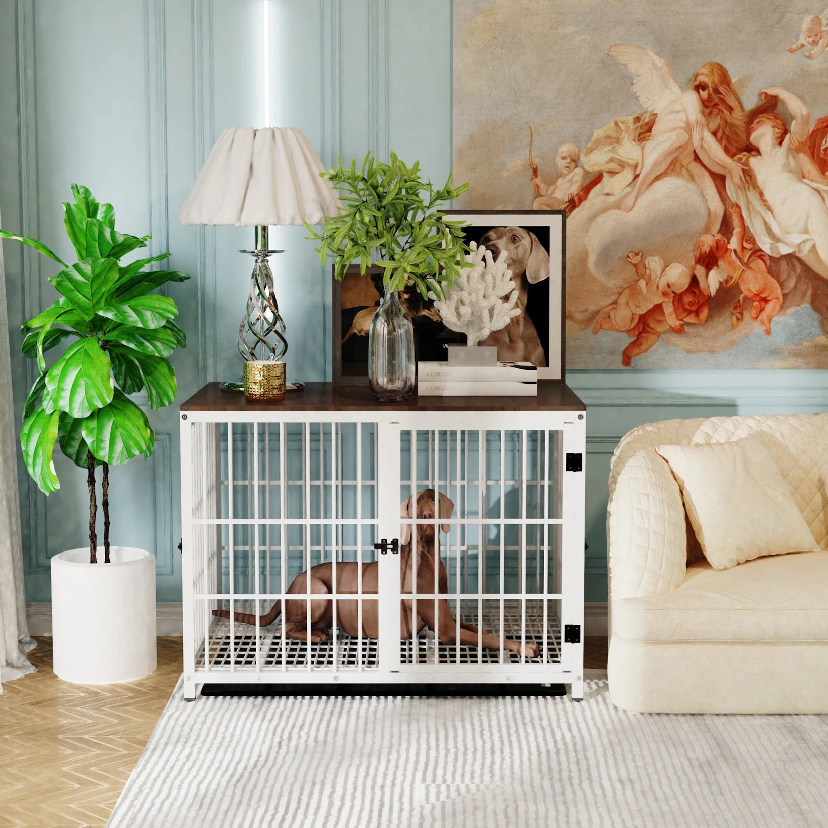 Dog Crate/Furniture Pet Kennel End Table