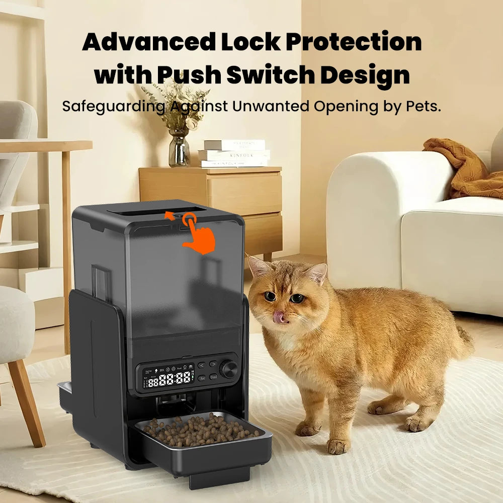 Automatic Pet Feeder for Cats and Dogs - Timed & Quantitative