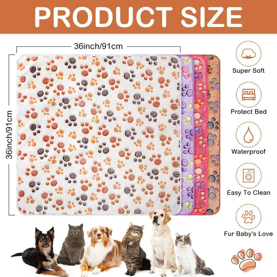4pcs Waterproof Dog/Cat Soft Sleeping Pads