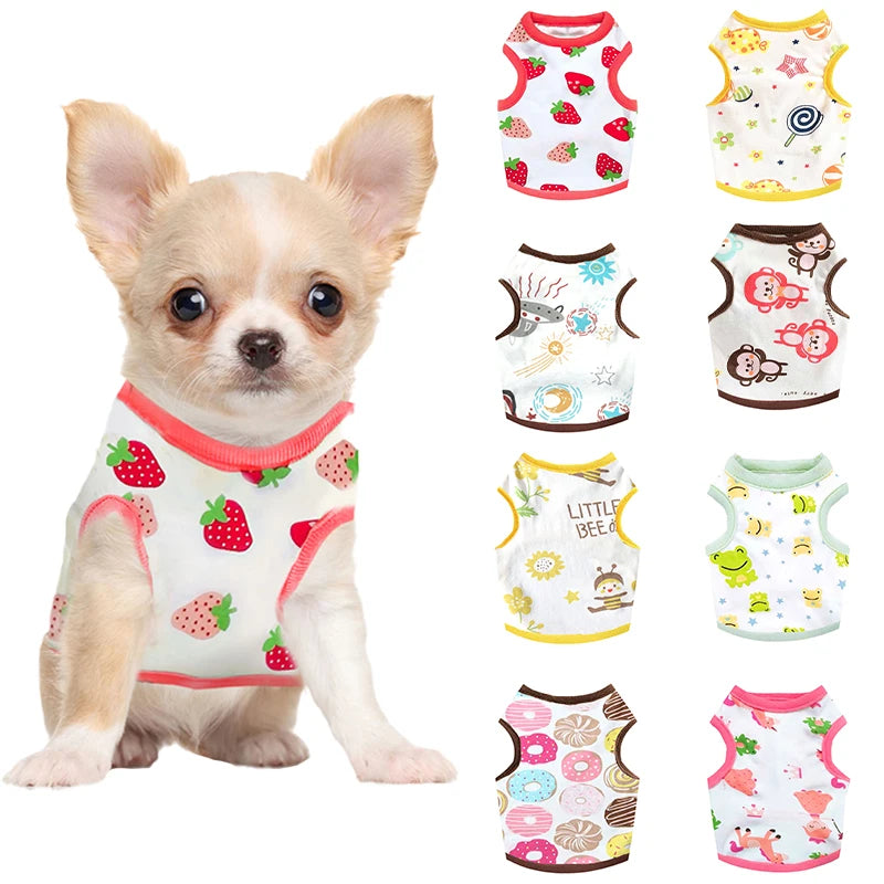 Summer Dog Vest, Breathable Thin T-Shirt