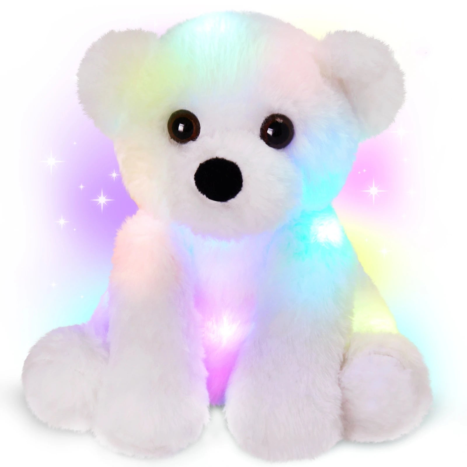 Glowing Little White Plush Toy Bear