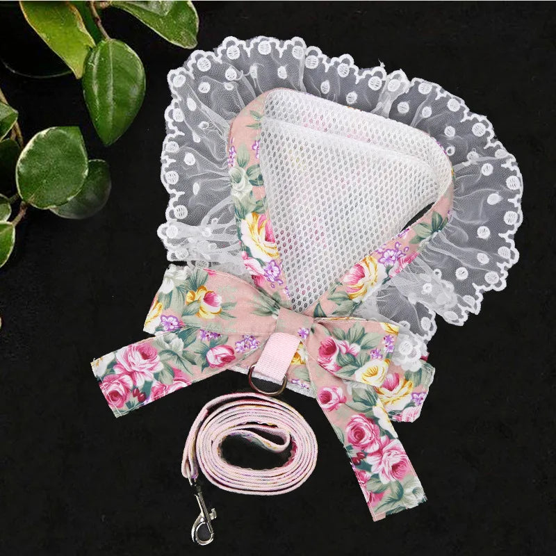 Dog/Cat Harness/ Vest Leash               Soft Breathable Dog Harness Nylon clothes leash for Dogs Puppy Collar Cat Pet Dog Chest Strap