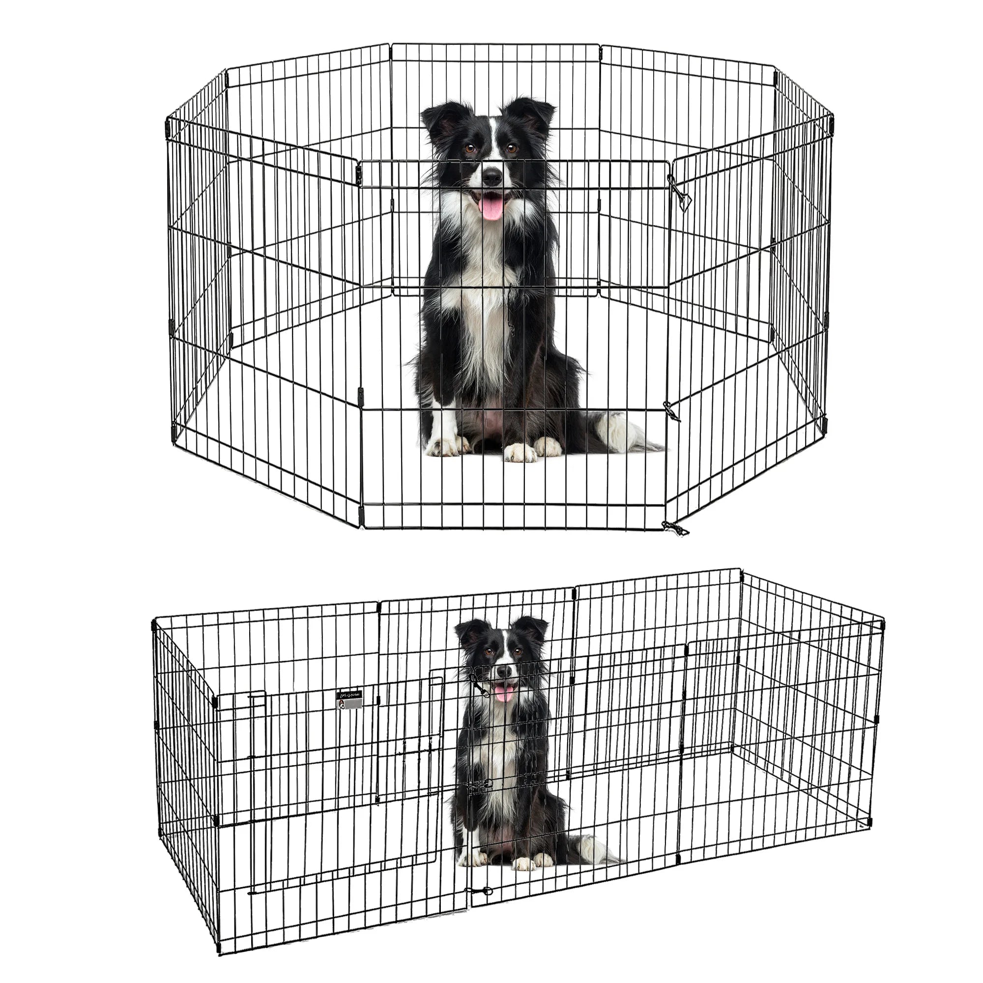 Foldable Metal Dog Playpen for Indoor/Outdoor Pets