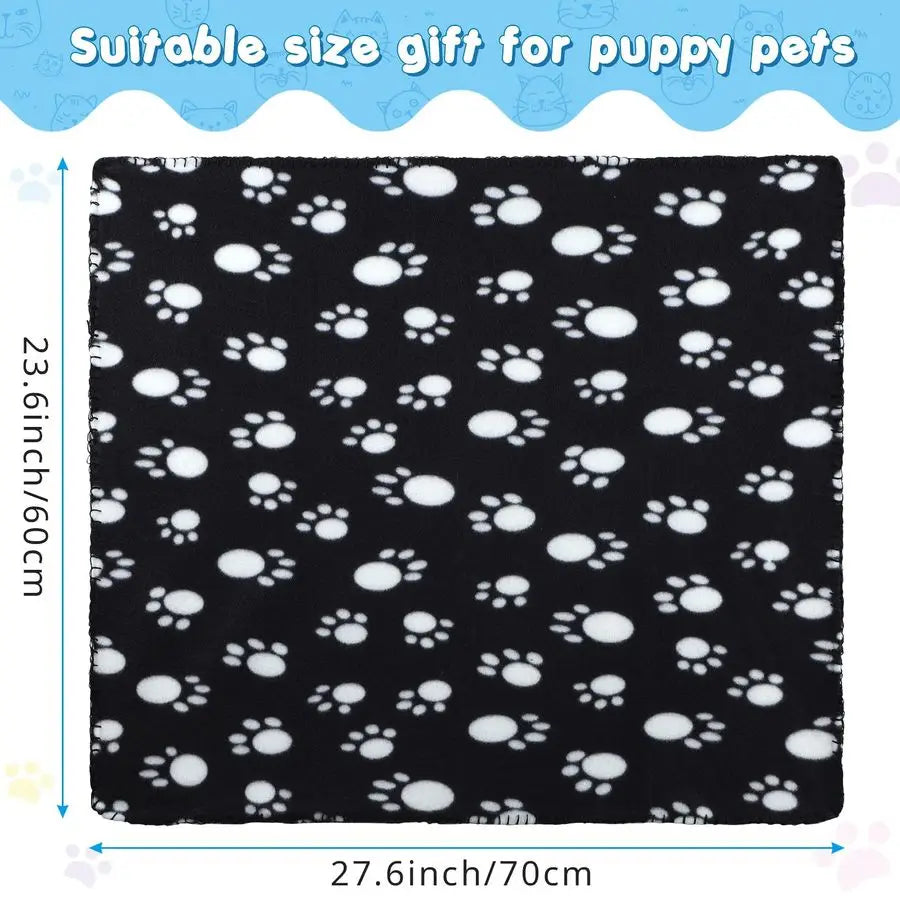 20 Pcs Pet Blankets, Soft Fleece Blankets