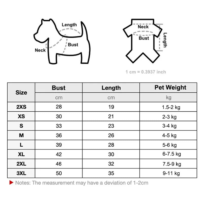 Autumn/Winter Pet Undercoat Dog Clothes