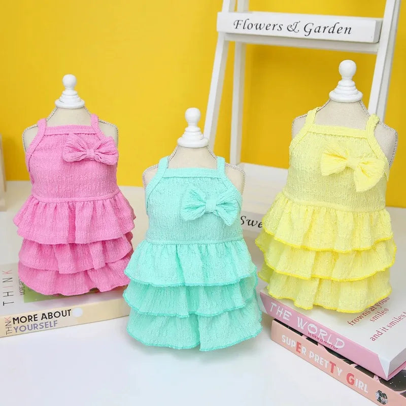 Spring Clothes Dog/Cat Princess Dresses