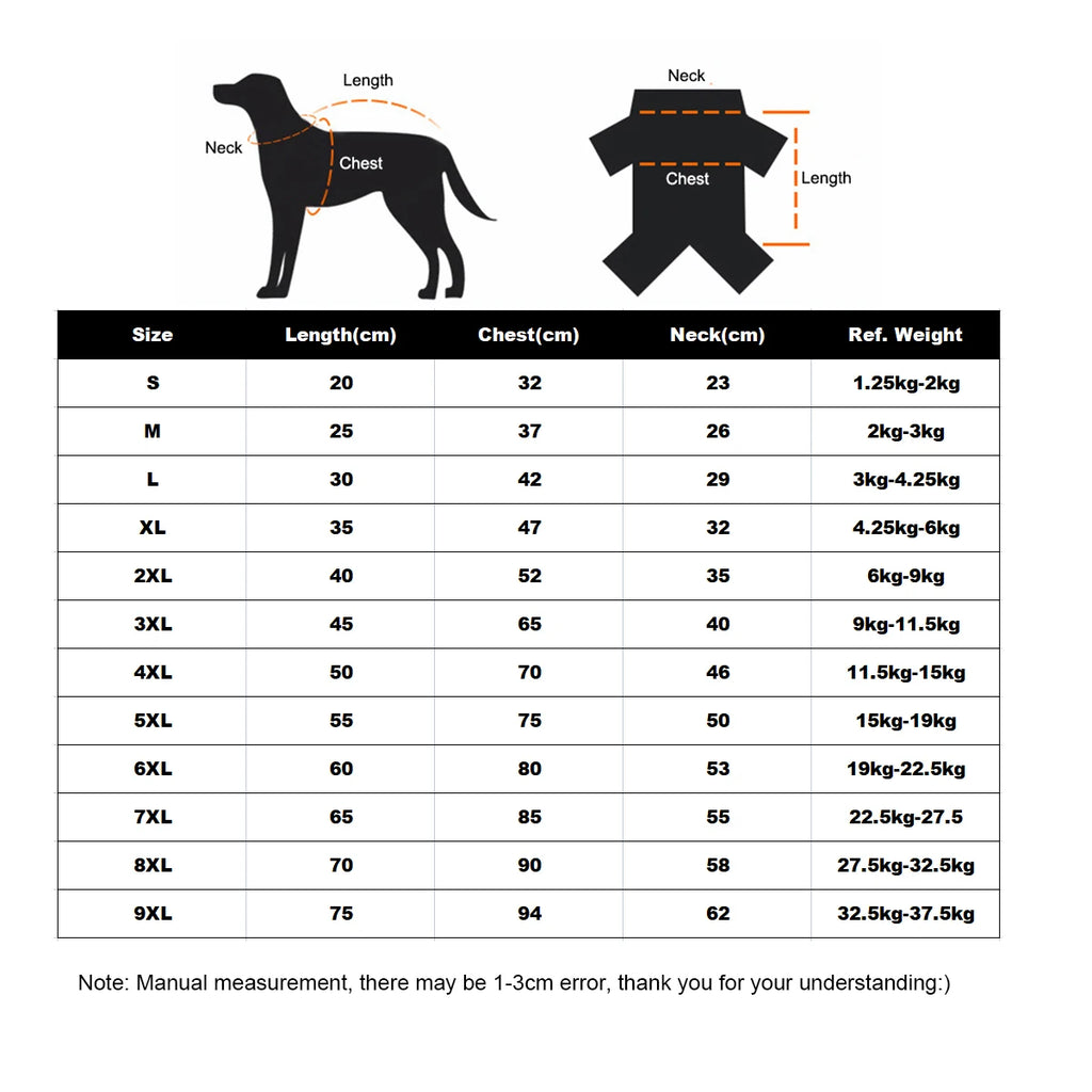 Dog Coat Reflective Jacket For Small, Medium, Large Dogs