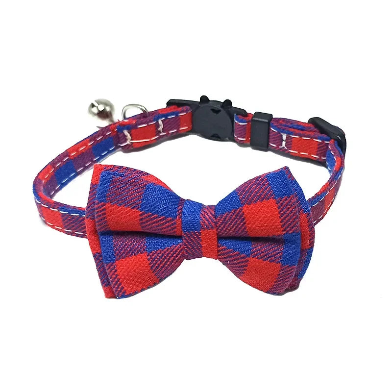 Pet Breakaway Cat Collar, Bow Tie and Bell