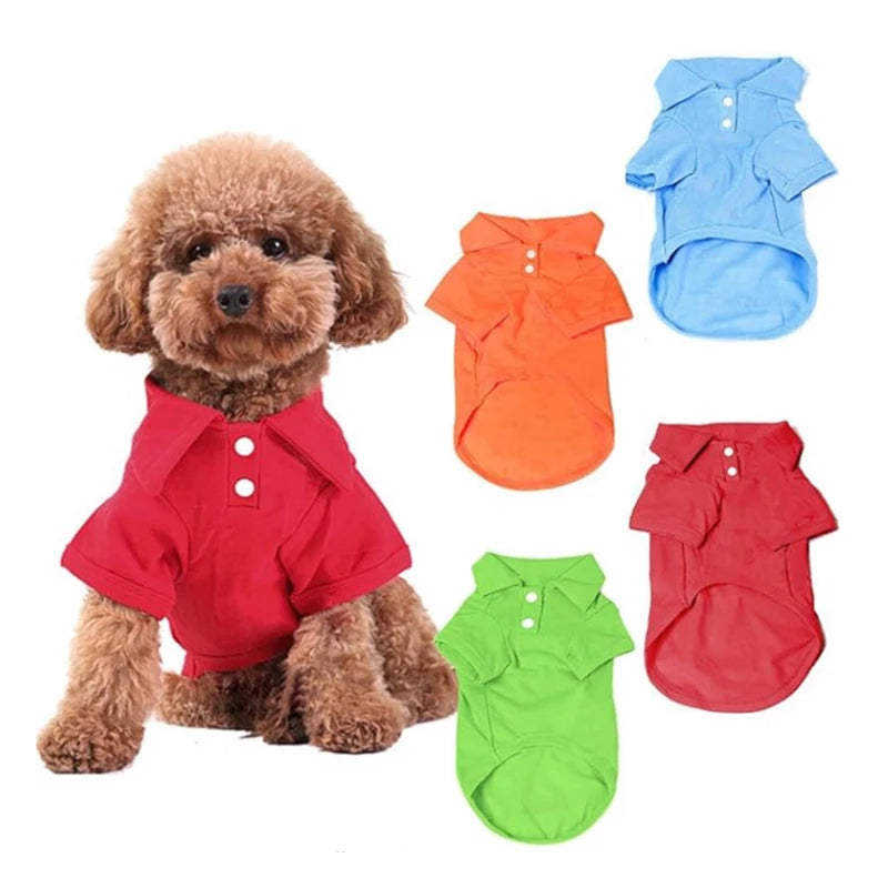 Summer Pet Vest, 6 Candy Color Shirts