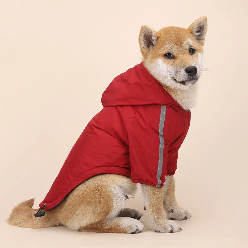 Pet Dog/Cat Winter Waterproof Warm Coat, Cotton Hooded Jacket  Small Dogs/Cat Reflective Clothes