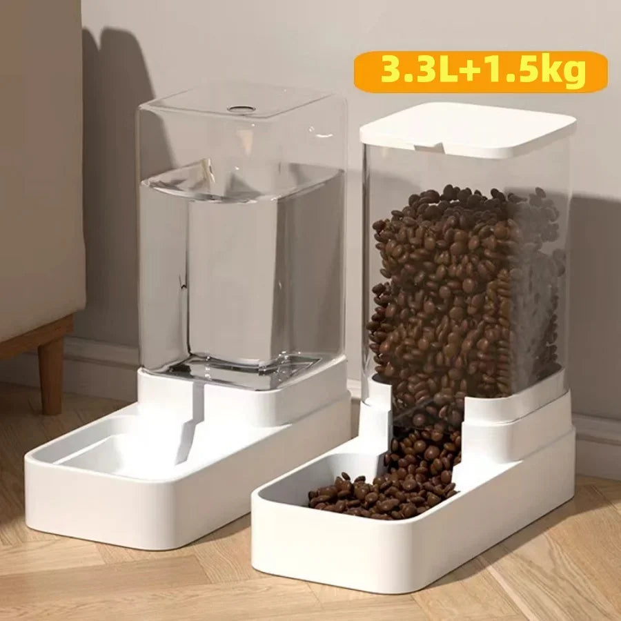 1pc/2pcs Convenient And Stylish Automatic Pet Feeder
