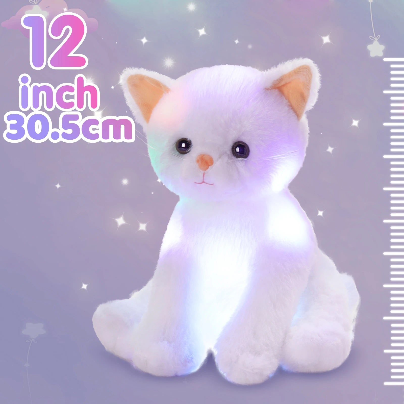 Glowing Musical White Cat Toy For Kids