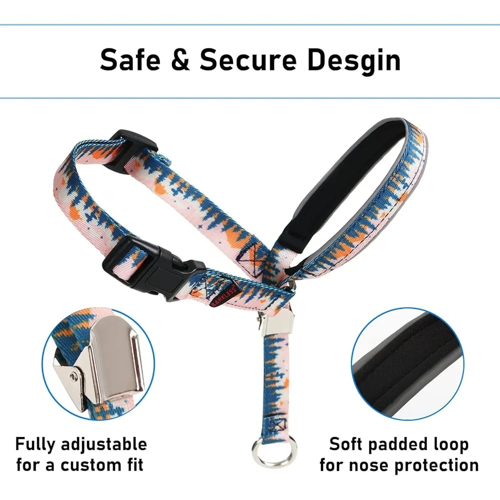 Training Tool for Dog. Head Collar, Anti-Pulling Halter with Leash