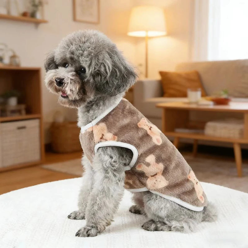 Soft Puppy Vest, Cute Paw Print