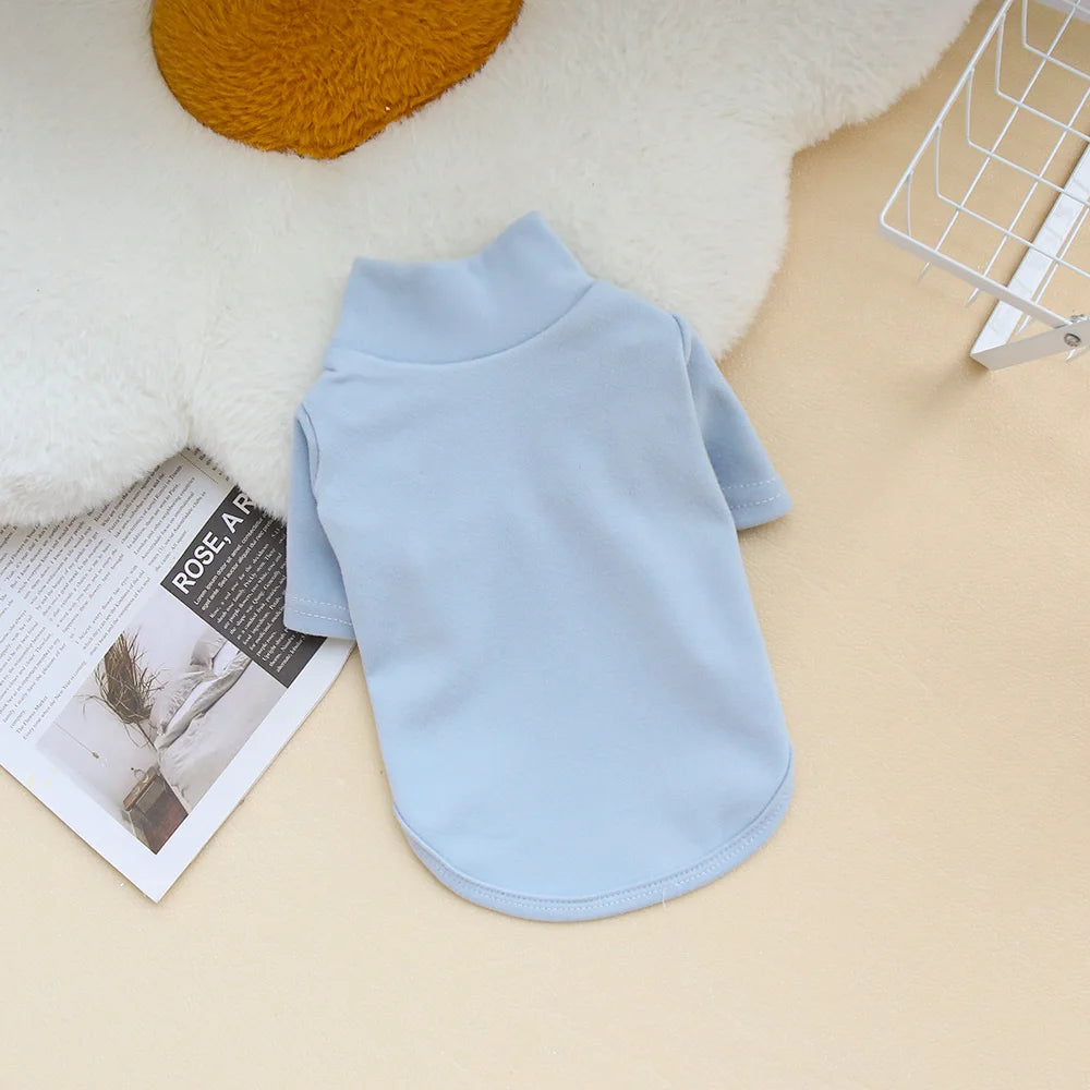 Autumn and Winter Pet Solid Color Warm Hoodie