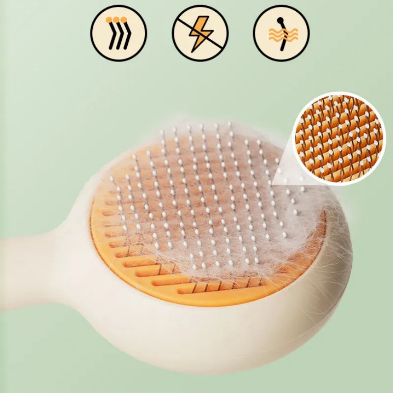 Cat Brush Self-cleaning Pet Hair Remover