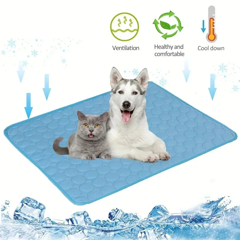 Dog/Cat Cooling Mat, Summer Pet Cold Bed