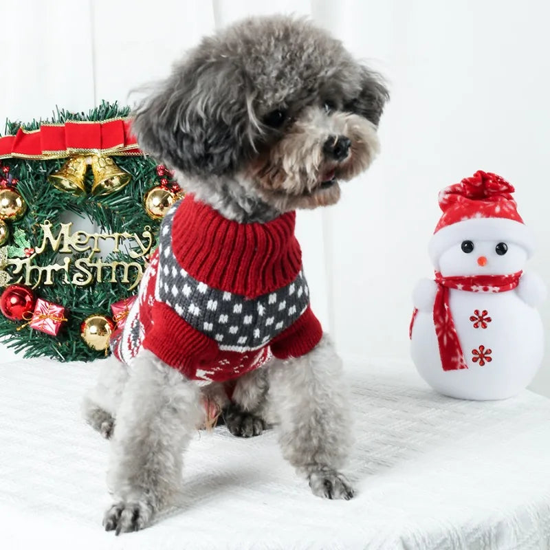 Warm Christmas Sweater For Your Dog