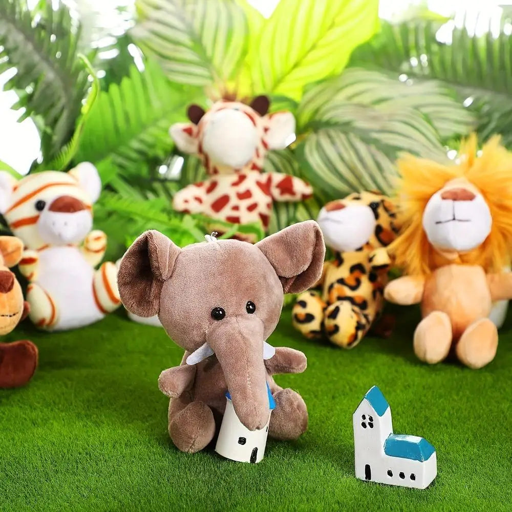 6 Pieces Mini Stuffed Forest Animals`
