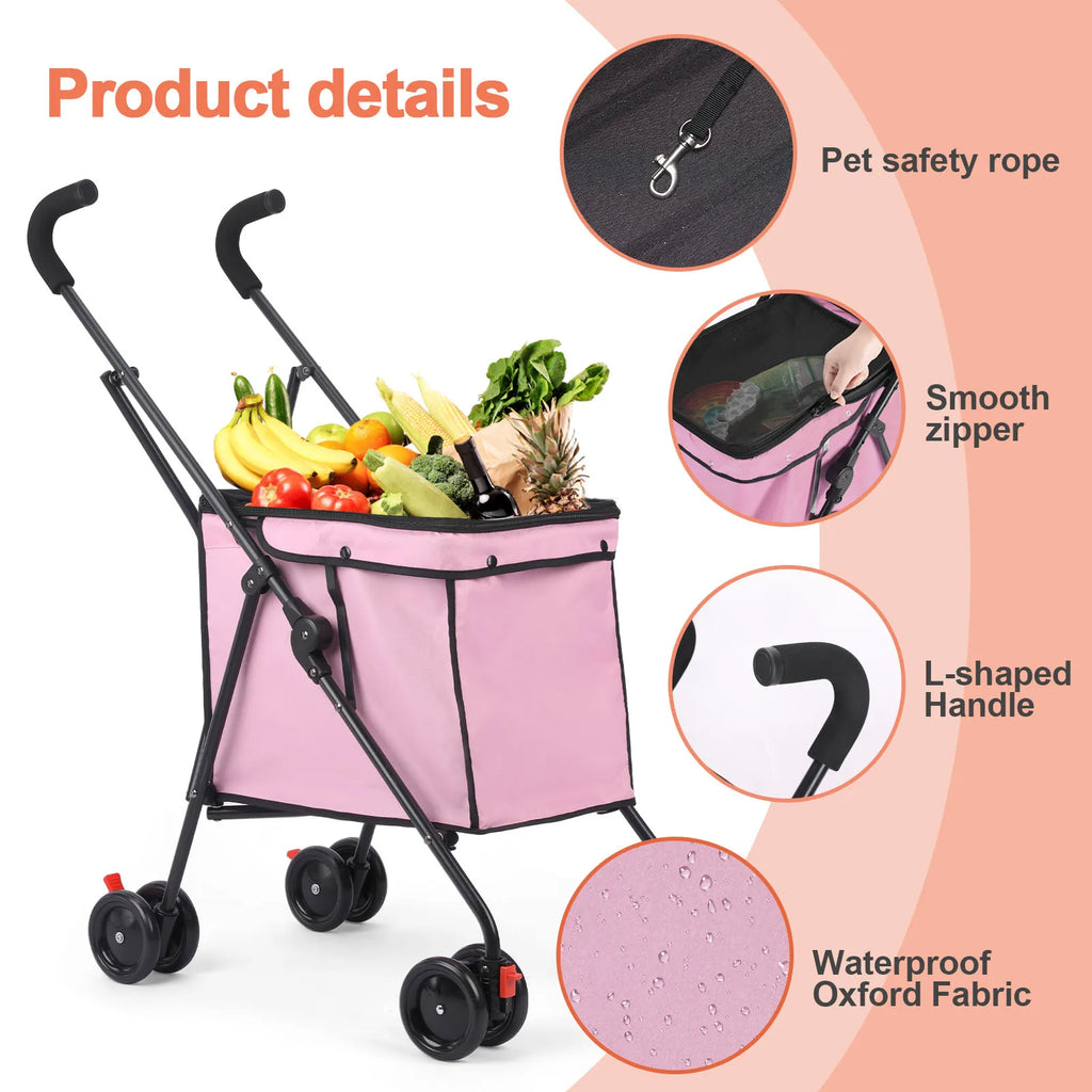 Shopping Trolley For Cats/Dogs Under 33 lbs