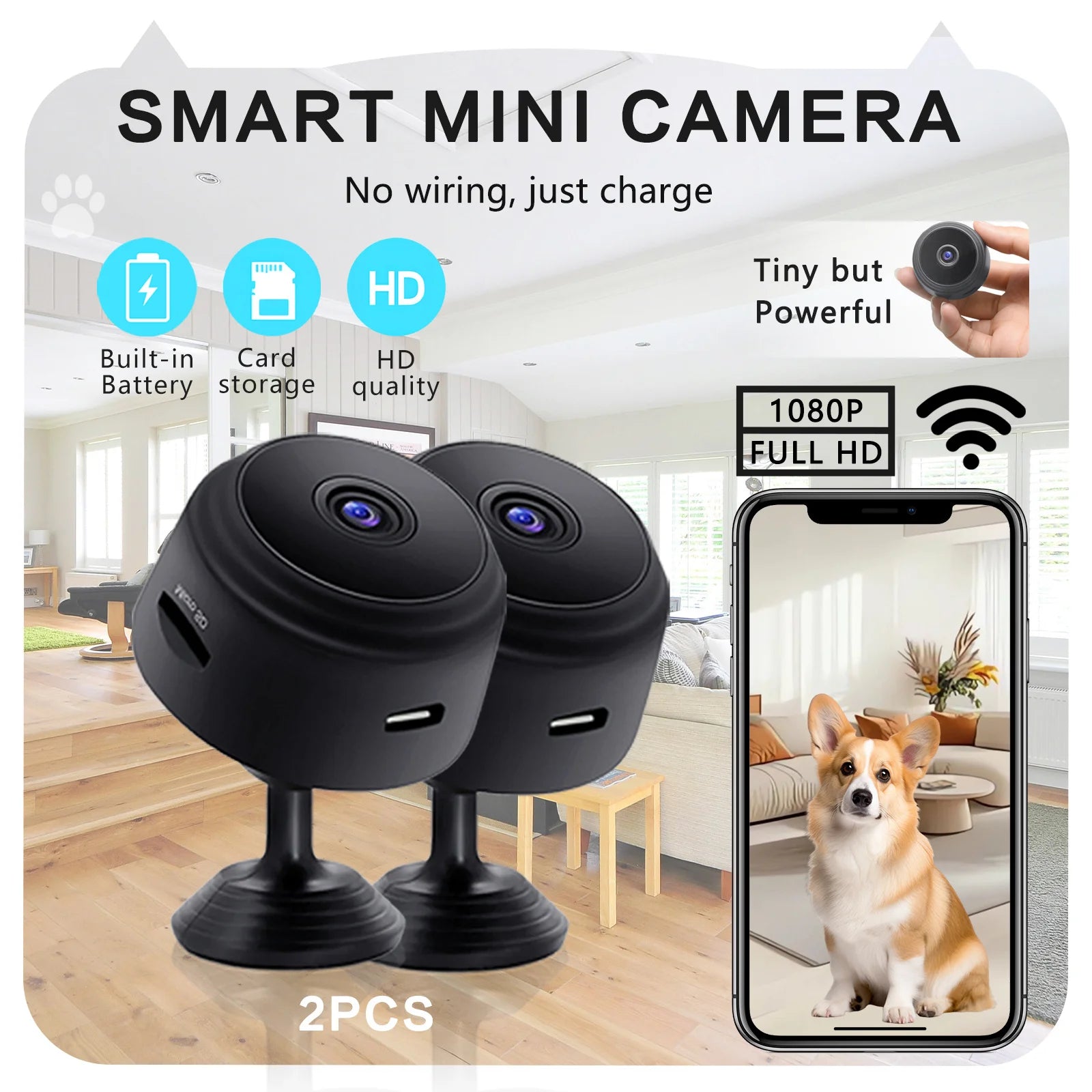 A9 Wifi Mini Camera 1080P/Security Monitoring Wireless Remote