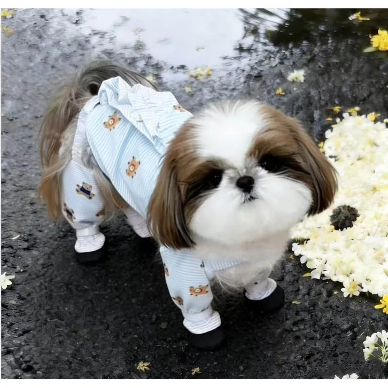 Small to Medium Dog Protection Pants with Feet