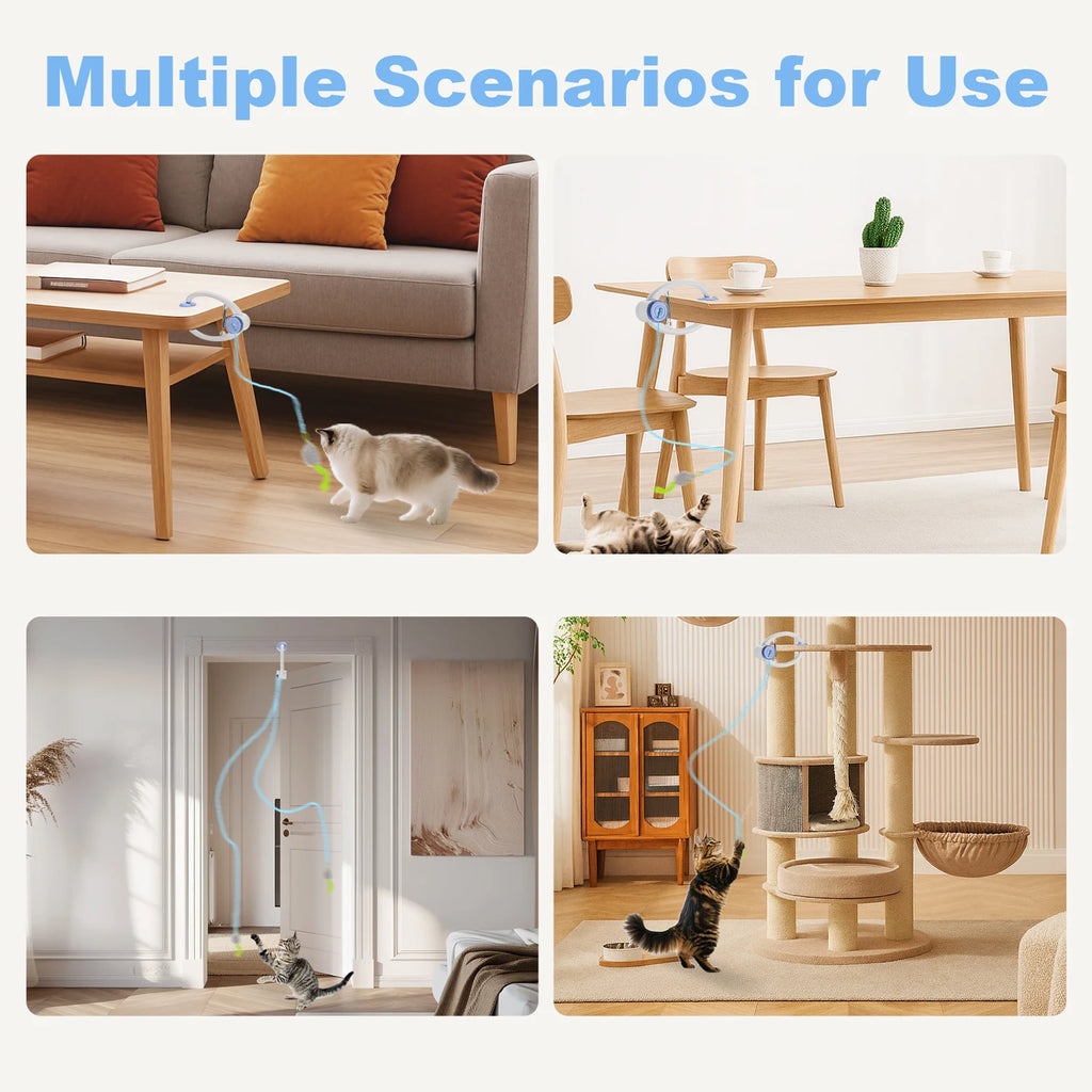 Interactive Cat/Kitten Toys, Electric Door Hanging Cat Toy