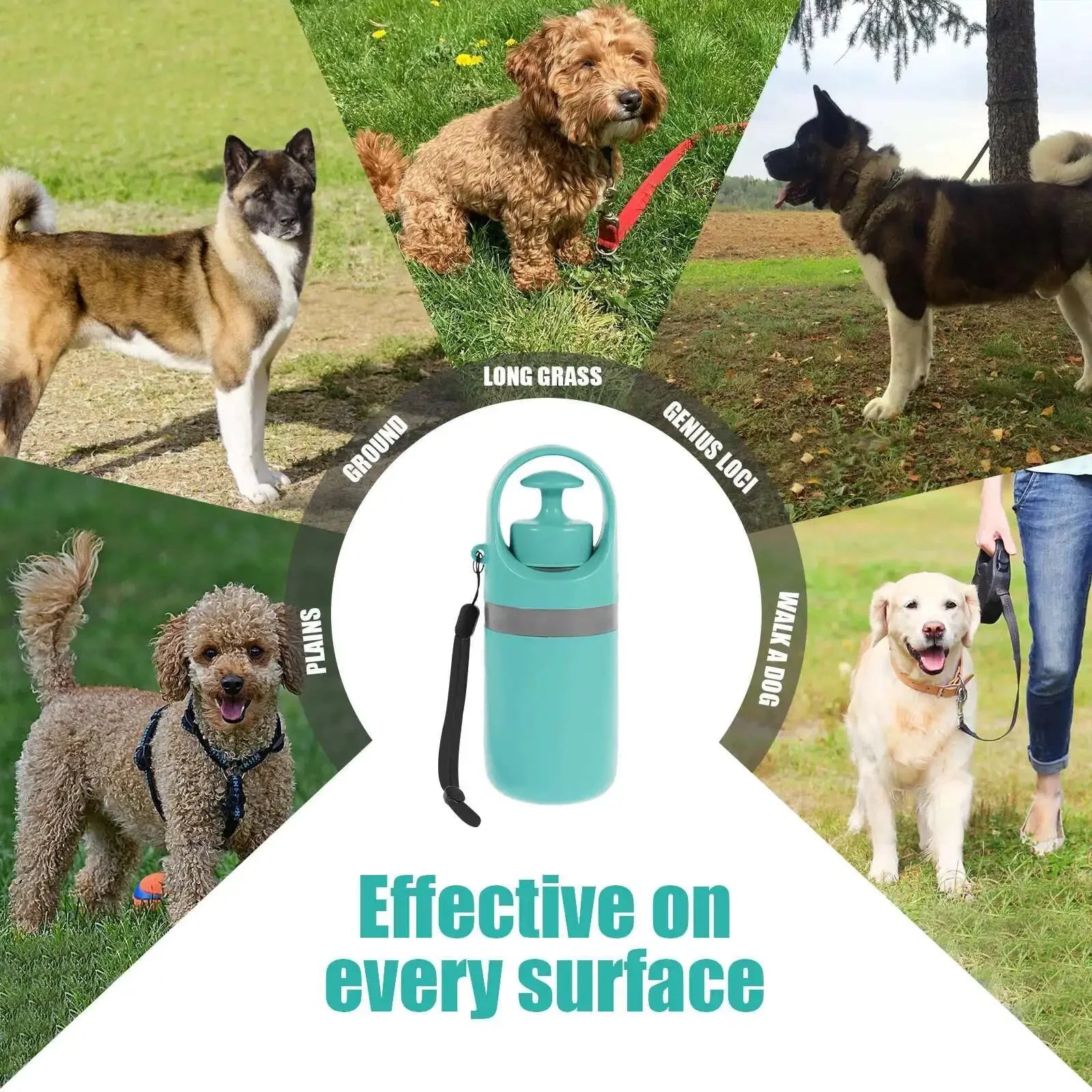 Portable Dog Pooper Scooper, Outdoor Pet Waste Pick-up No Touch Design