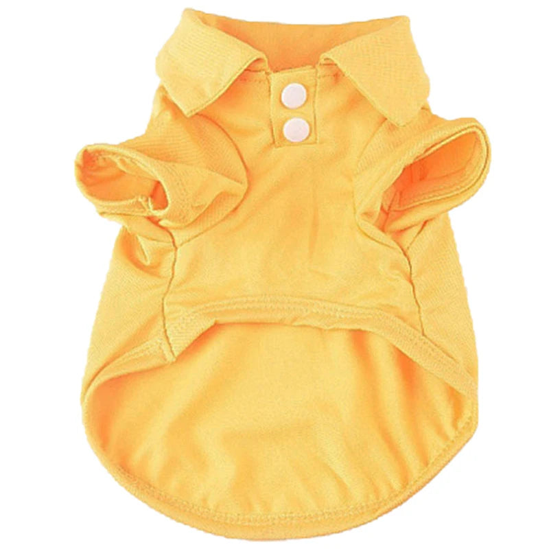 Spring Dog Shirts 6 Candy Colors Vests