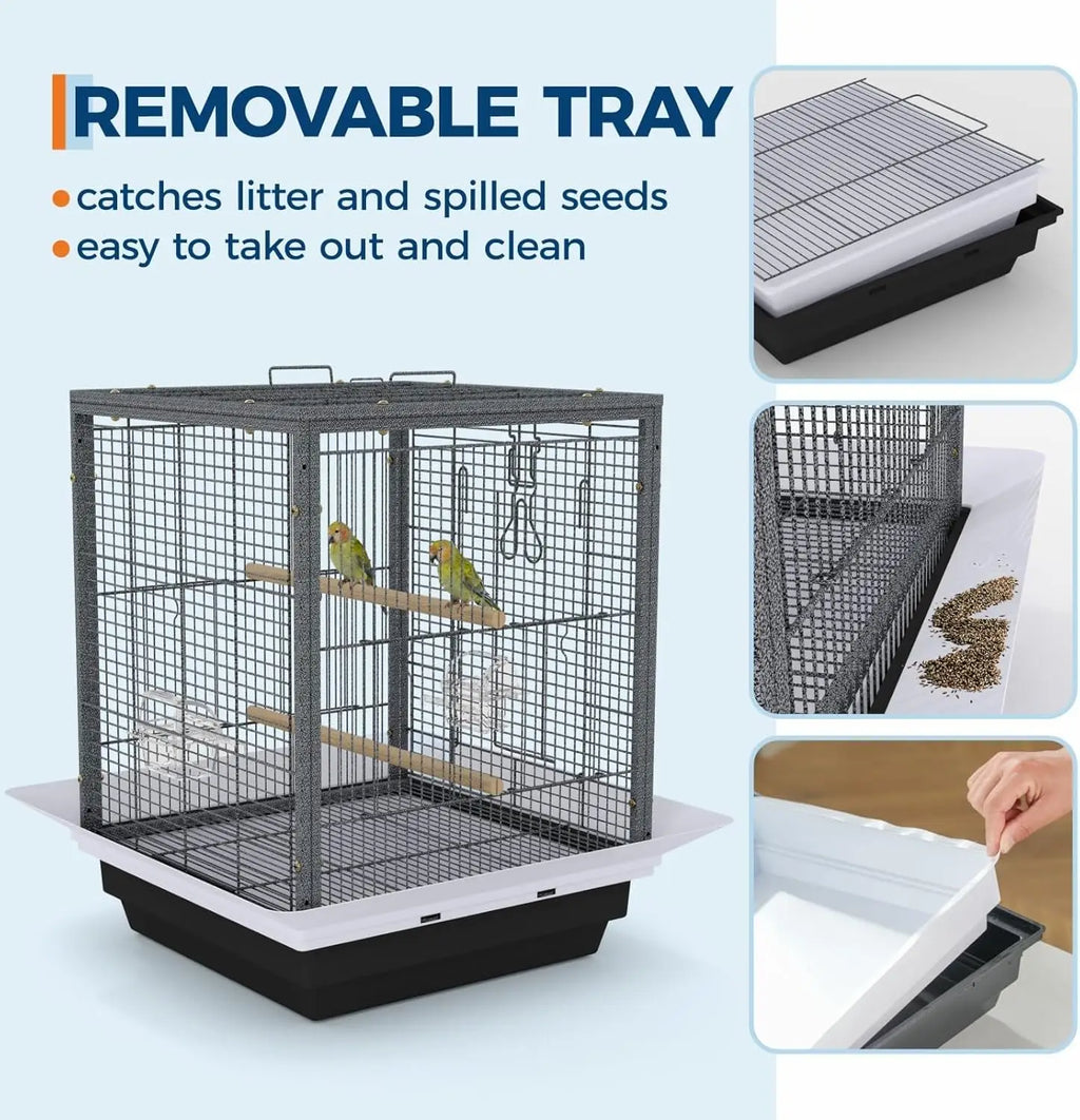 Portable Travel Habitat for Cockatiels & Lovebirds