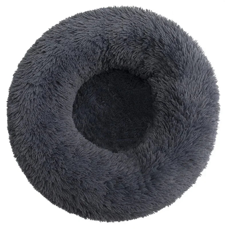 40-90cm 6 Sizes Round Plush Pet Bed