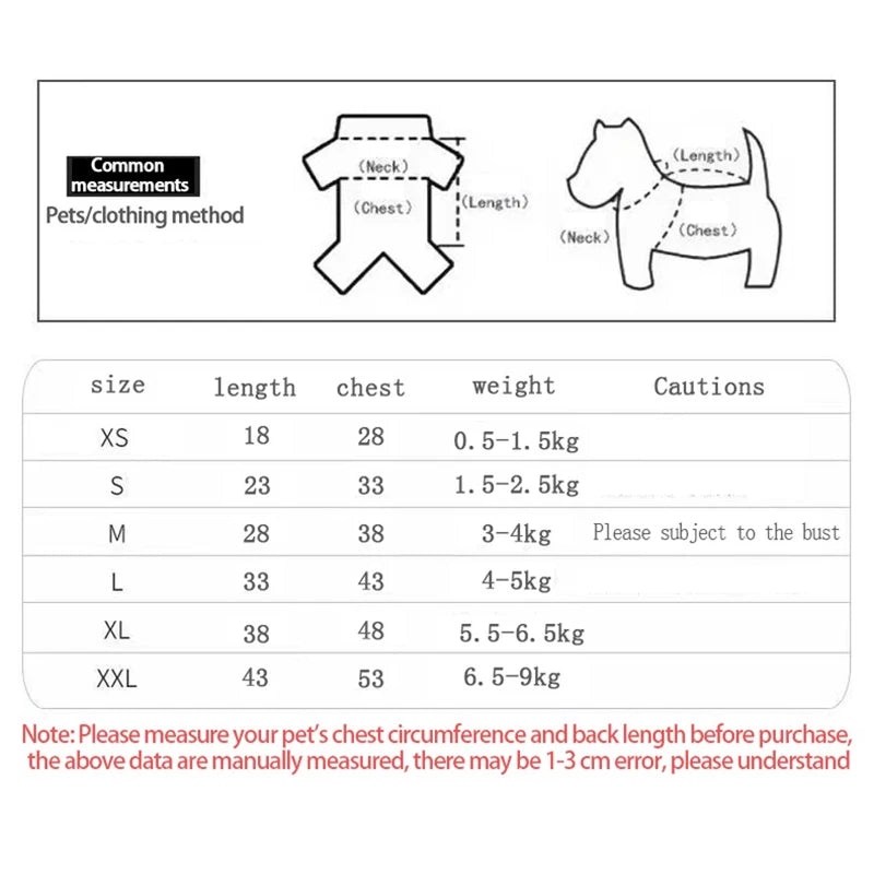 Cute Breathable Cartoon Pet Costume Print