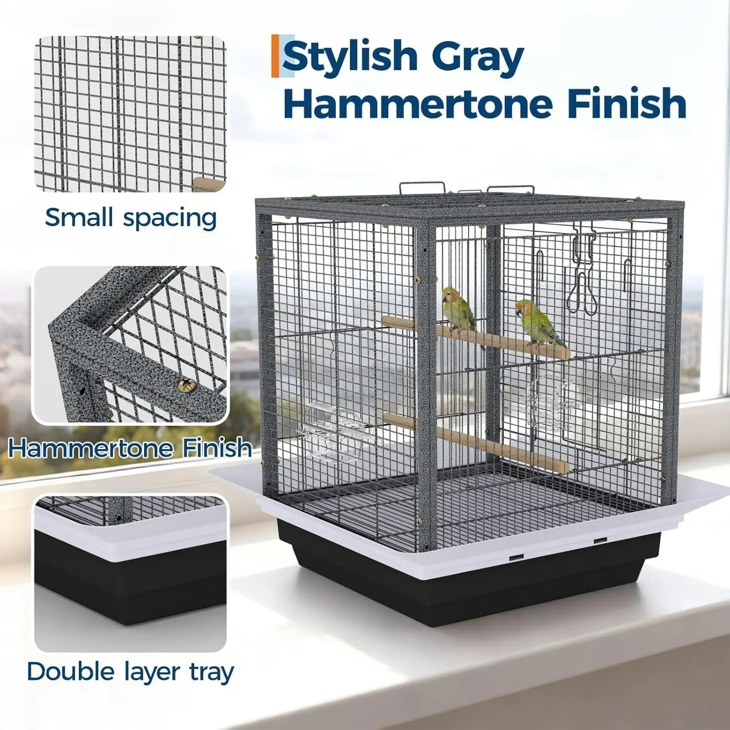 Portable Travel Habitat for Cockatiels & Lovebirds