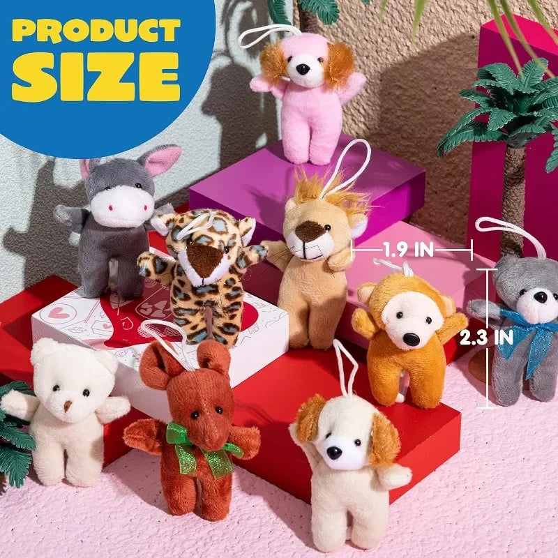 24 Pcs Mini Plush Animals   3 Stuffed Animal Bulk for Birthday Party Favors   Presents Pinata Fillers Party Supplies