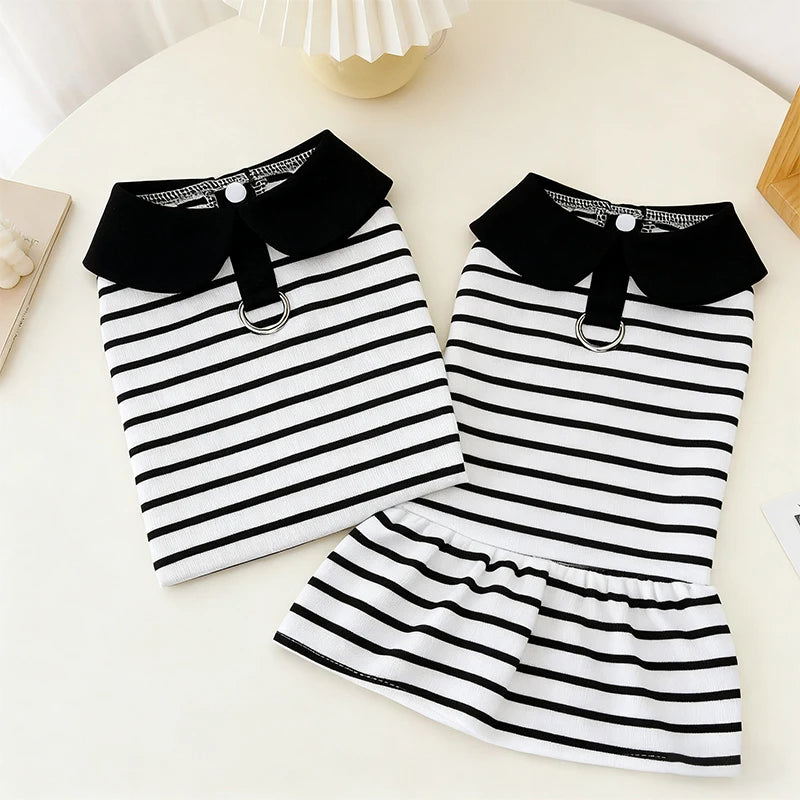 Thin Breathable Dog T-shirt Bear Print Vest